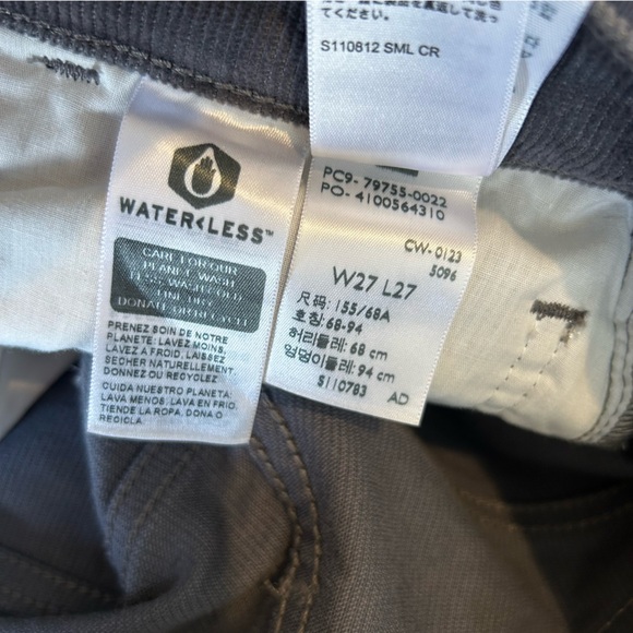 Levi’s Ribcage Straight Ankle Corduroy Pants Size 27 - Picture 6 of 7